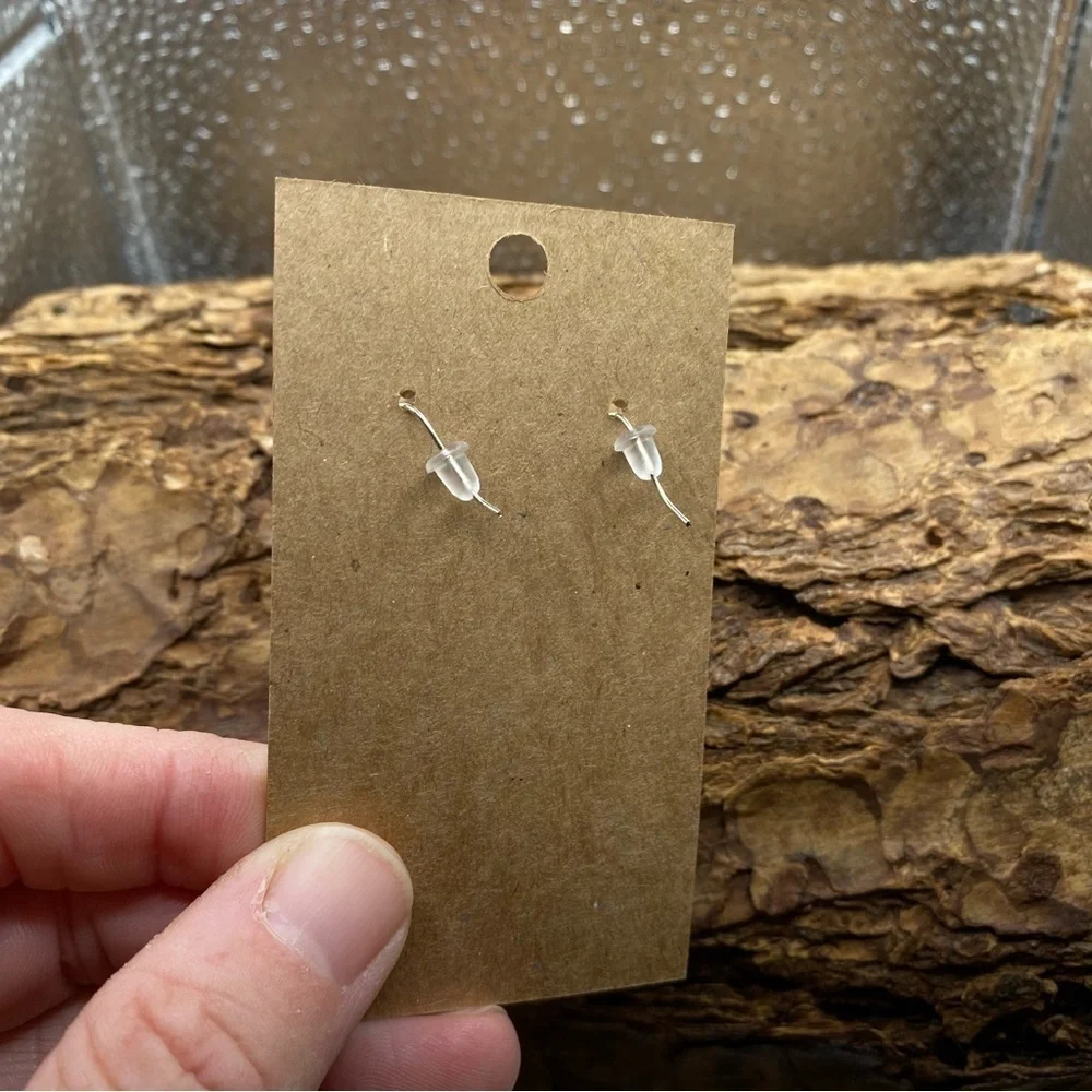 Earth Tone 3D Swirled Agate Dangle Hook Tear Drop Earrings
